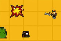 Uzyskaj najwyższy wynik, eliminując mini roboty w tej kompaktowej grze arcade.