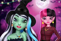 Wejdź do Monster High i ubierz postacie w straszne, modne stroje