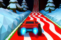 Gra Monster Truck 3D Winter dla jednego lub dwóch graczy (podzielony ekran)