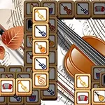 Elementy muzyczne na kwadratowych kafelkach ułożonych wokół instrumentu smyczkowego i nut