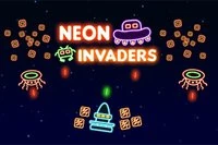 Zniszcz kosmitów w neonowej grze Neon Invaders