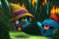 Piękna gra zręcznościowa o uroczym małym czarodzieju walczącym z siłami zła