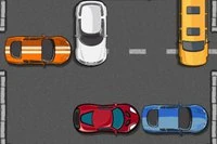 Get your car out of this crowded parking area by sliding the others out