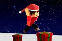 Wykonaj niesamowite akrobacje w Parkour Block Christmas