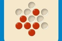 Usuń pionki, przeskakując na puste miejsca