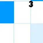 Czarne cyfry na jasnoniebieskiej siatce z jednym niebieskim i jednym jaśniejszym niebieskim kwadratem