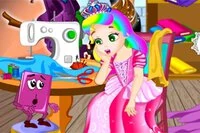 Zła czarownica zniszczyła zamek, gotowy na przyjęcie