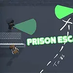 Widoczna scena z dwoma strażnikami z latarkami oraz postać próbująca uciec z napisem PRISON ESCAPE
