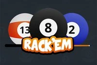 RackEm to 2-osobowa gra online w bilard 8 kul.
