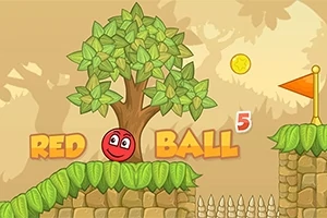 Collect the stars and lead the red ball to the exit