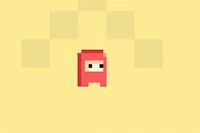 Pikselowa gra zręcznościowa, w której trzeba skakać i unikać przeszkód