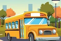 Gra School Bus to zabawna symulacja z jazdą autobusem szkolnym.
