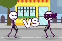 Pojedynek stickmanów w tej zabawnej grze z bronią online