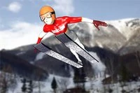Niesamowite skoki narciarskie w stylu olimpijskim