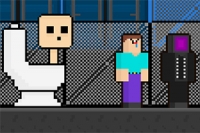 Dwaj przyjaciele uciekają przed potworem