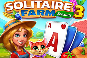 Kobieta w kapeluszu i kot na tle kart do gry i wiejskiego ogrodu