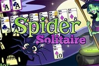 Czarownica szykuje burzę w Pająk Solitaire!