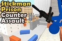 Graj jako więzień lub policjant w darmowej grze Stickman Prison: Counter Assault