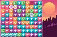Clear groups of 3 or more blocks in the relaxing game of Sunset Valley