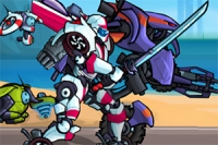 Robotyczna przygodowa strzelanka side-scroll dla Super Megabot Adventure