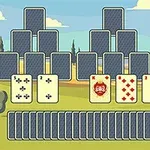 Remove all cards and reveal the three towers
