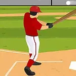 Zawodnik baseballowy w czerwonym stroju przygotowujący się do odbicia piłki na boisku