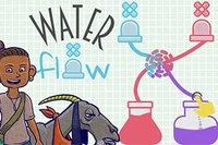 Całkowicie poddaj się nurtowi w grze logicznej Water Flow