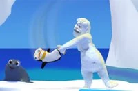 Catapult, dash and throw the penguin