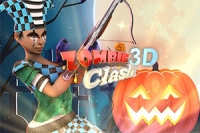 Zombie Clash 3D to halloweenowa gra strzelanka z trzeciej osoby