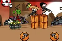 Papi i Mamacita walczą z rzędu w inwazji zombie!