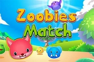 Classic Match 3 game with the Zoobies